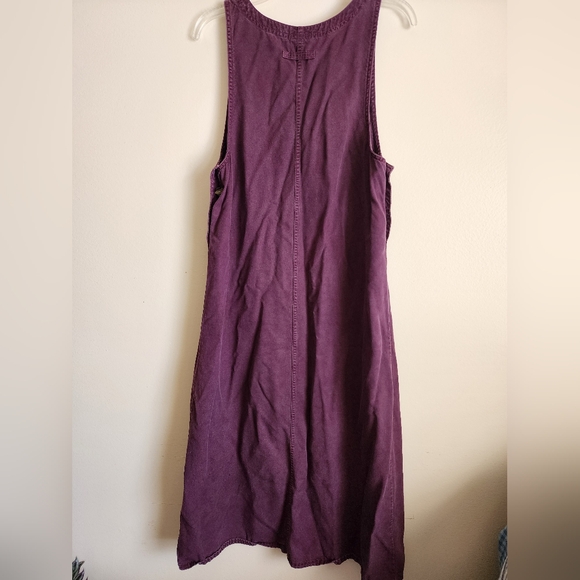 Purple Sleeveless Button-Down Dress - Picture 5 of 5